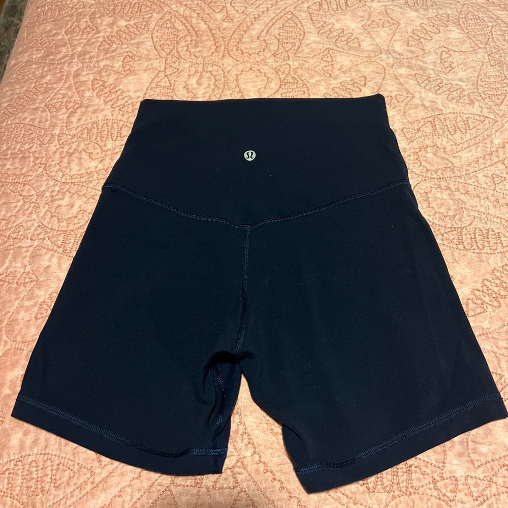 SOLD! Lululemon Align 6” Navy shorts
